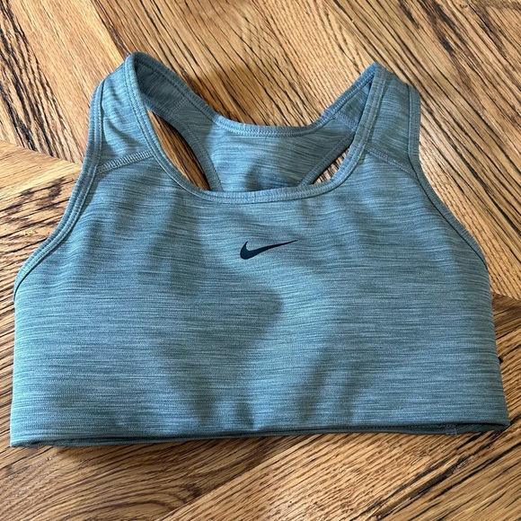 Nike Dri-FIT Racerback Sports Bra XS Gray Removable Pads Running Training - Picture 1 of 5